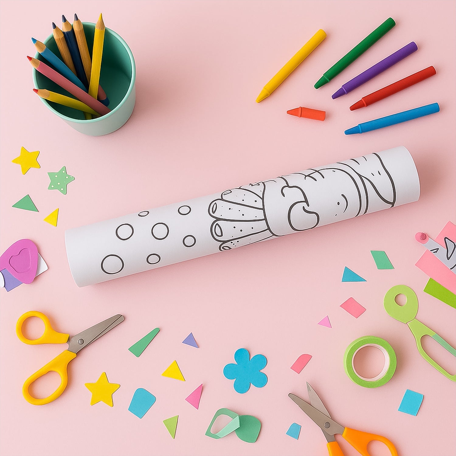 Tiny Thinkers Creative Coloring Roll Tiny Thinkers Creative Coloring Roll